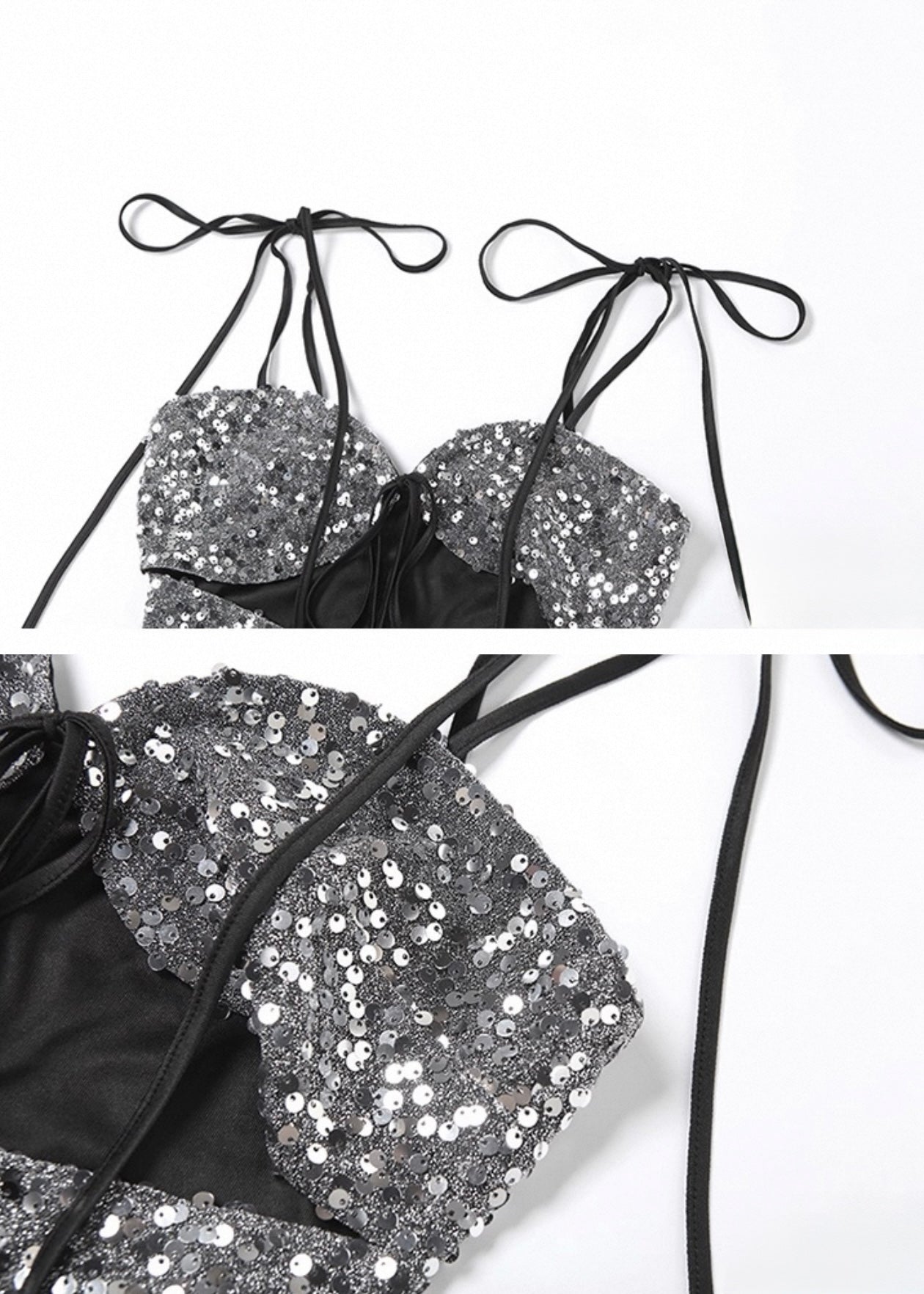 スパンコールホローストラップベスト / VO1145