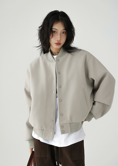 baseball jersey padded jacket / AS1130 