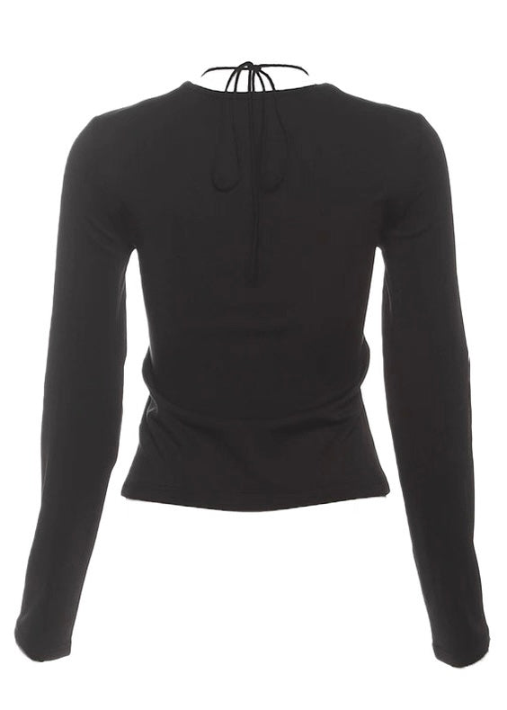 V ネックタイアップロングT / VO1314