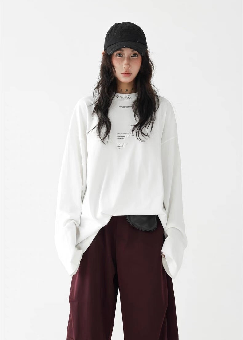 Mid-neck pullover shirt / AS1276