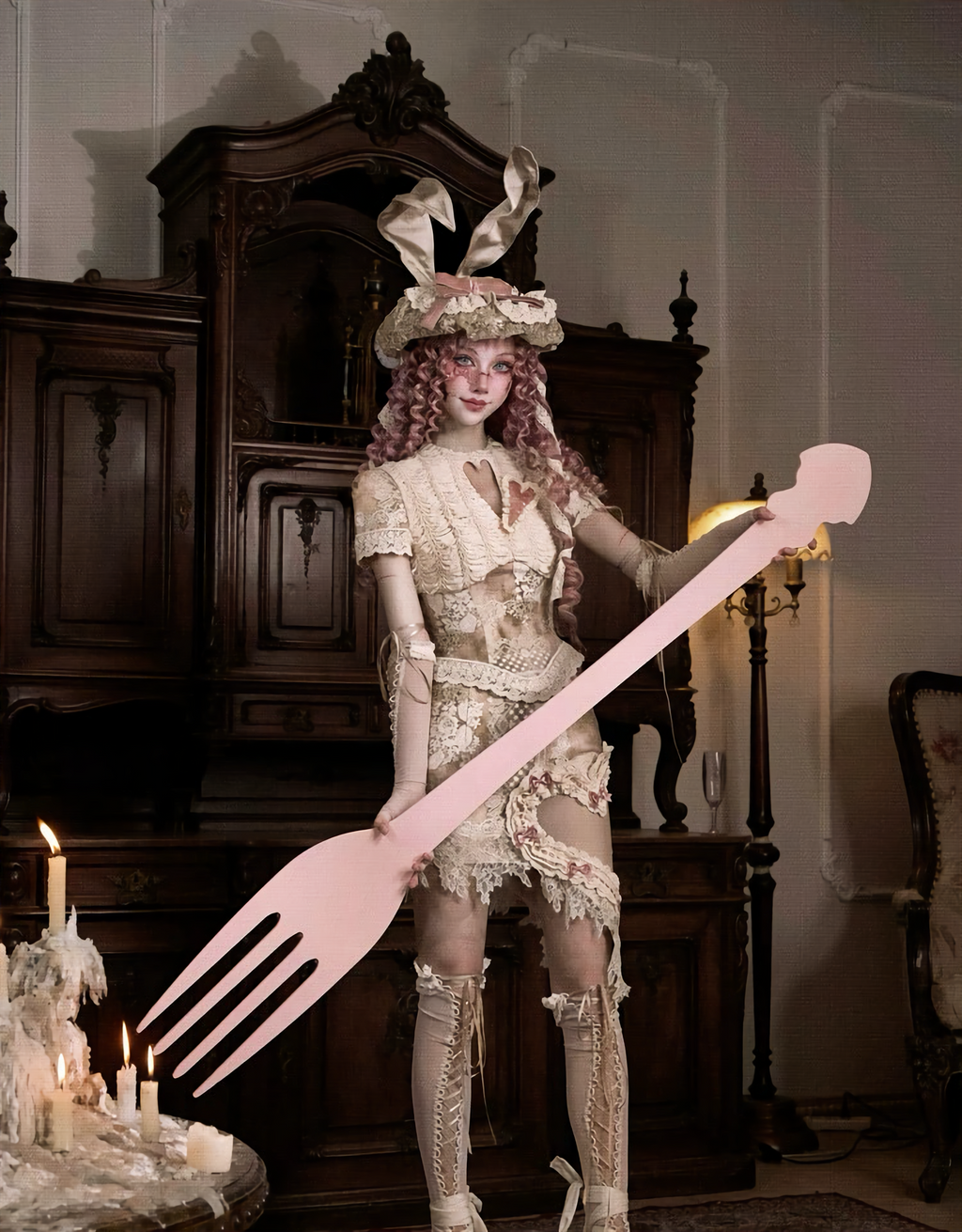 Elegant Love Retro Short Lace Top / DR06