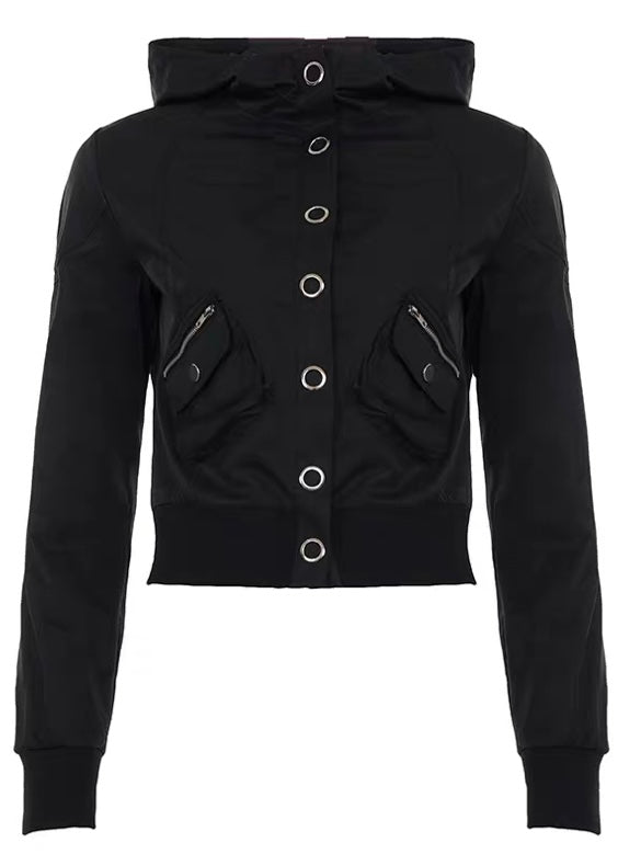 フード付きスタンドカラージャケット / vo1281