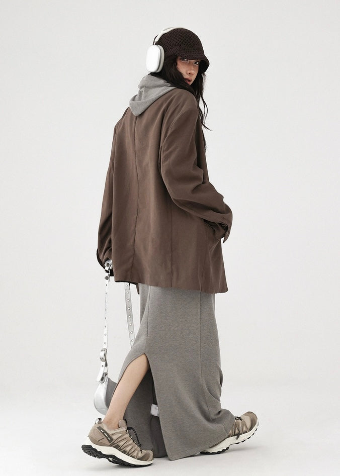 Hood Maxi Length Dress / AS1196 