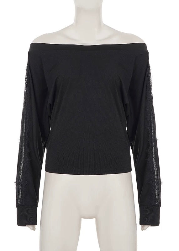 サイドレース長袖Tシャツ / VO1307