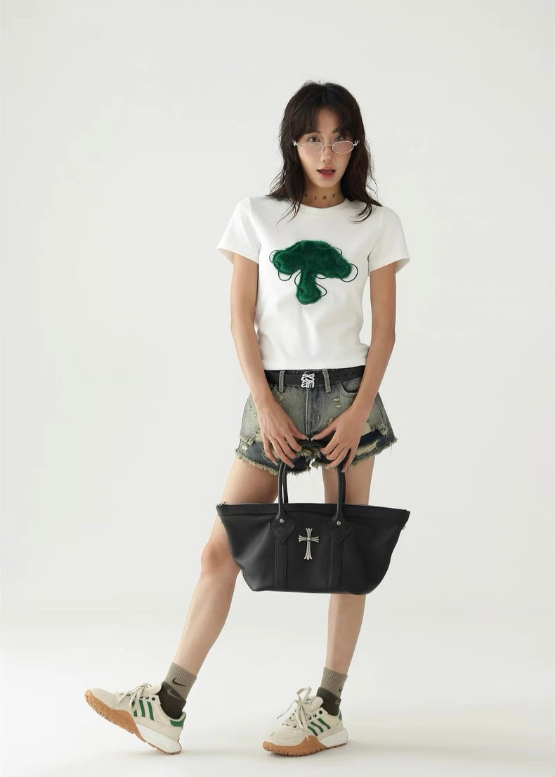 Fuzzy Mushroom T-shirt / AS1296