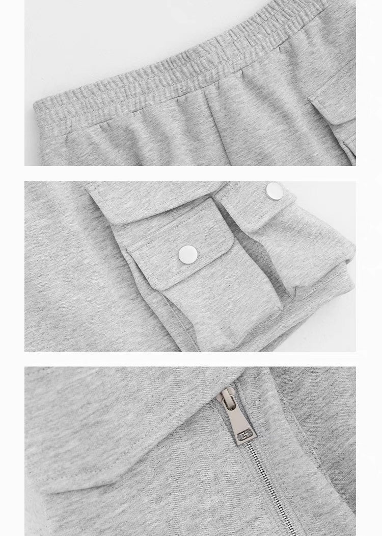 Sweat wide leg shorts / AS1250