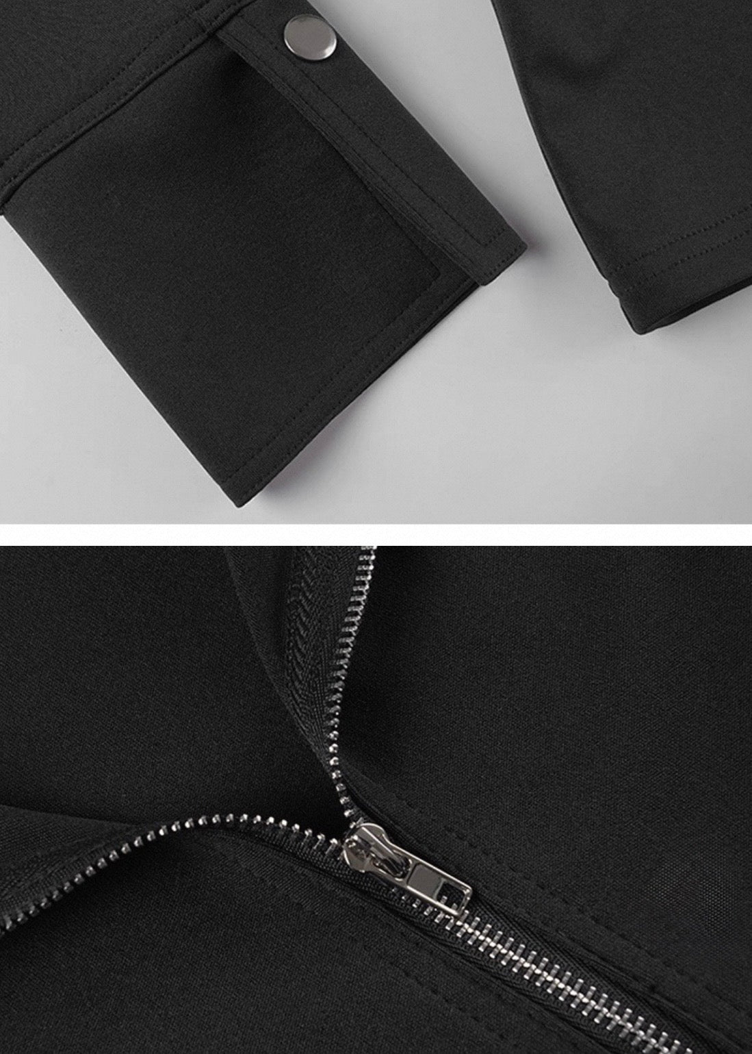 ジップアップラペル長袖シャツ / VO1316