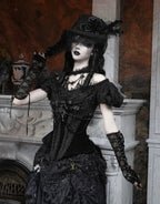 Goth One Shoulder Puff Sleeve Top / NC01