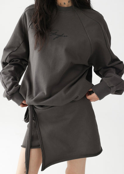 Two-piece lace-up dress / AS1237