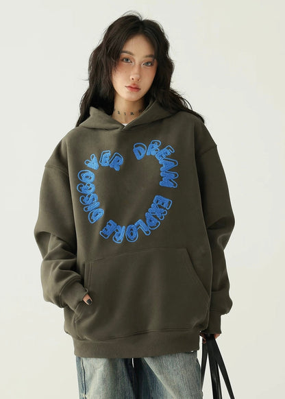embroidery pullover hoodie / AS1169 