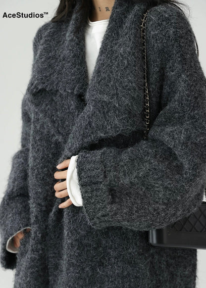 long cardigan knit jacket / AS1160 