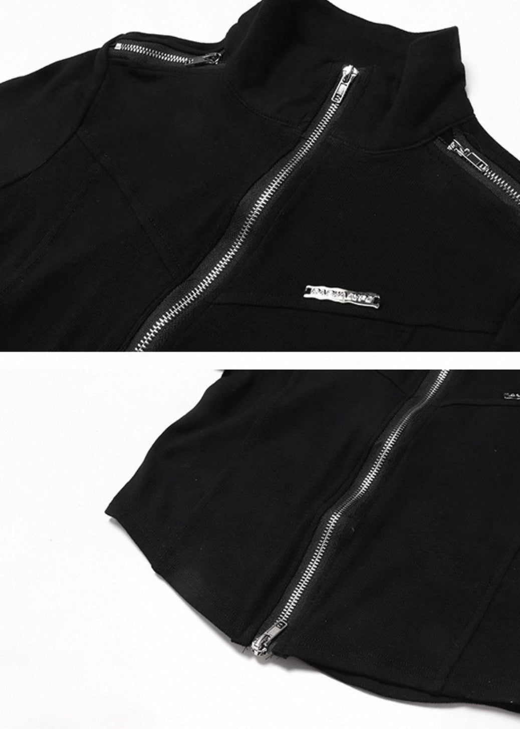 ダブルジップリブトップス / VO1227