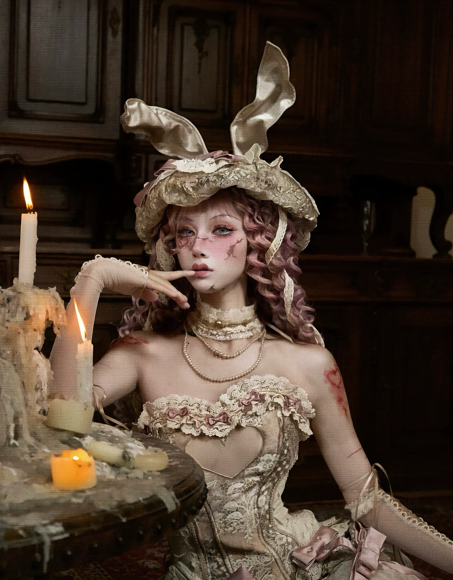 Love Fishbone Rococo Top Set / DR08