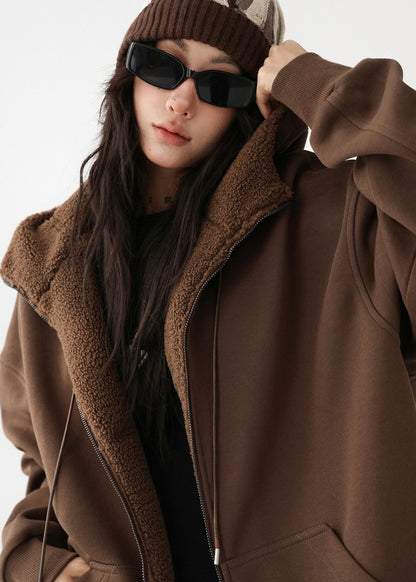 fleece parka jacket / AS1197 
