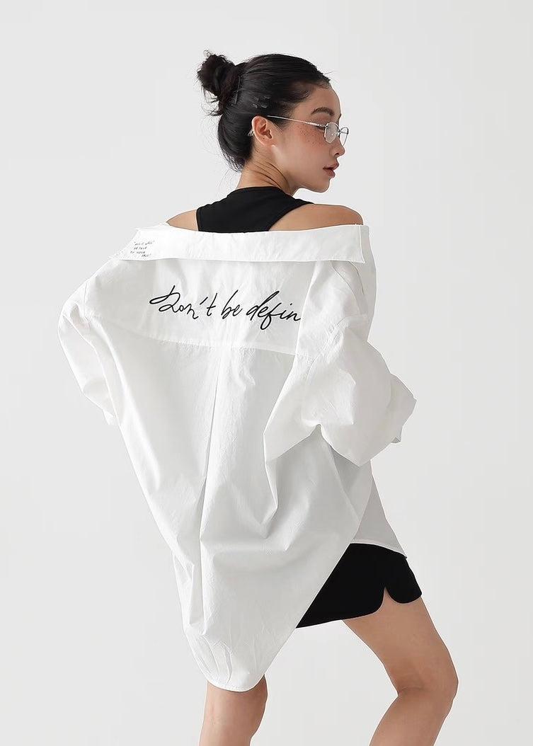 Loose Casual White Shirt / AS1265