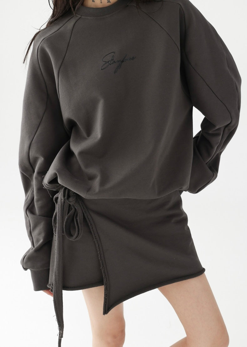 Two-piece lace-up dress / AS1237