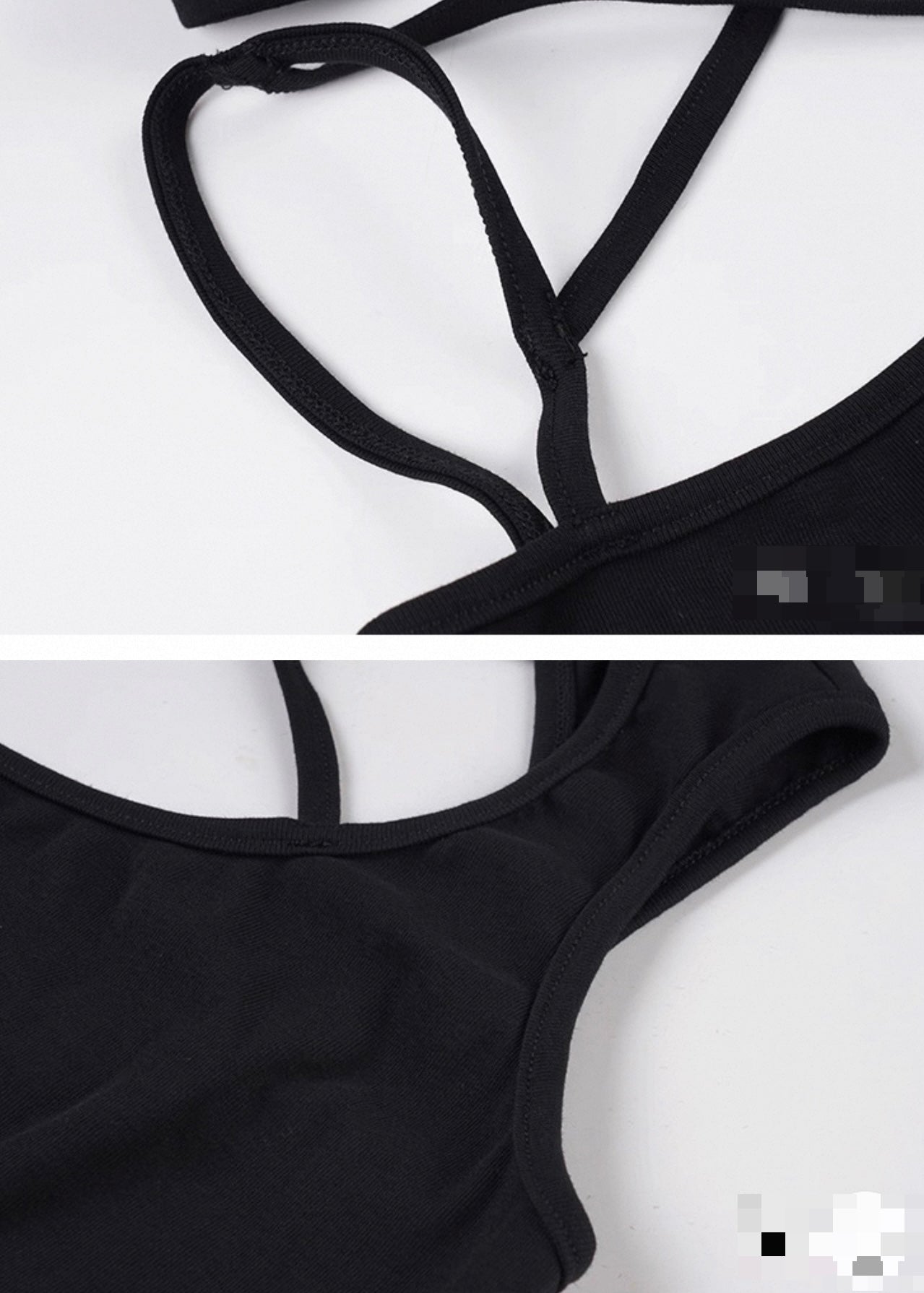 カットアウトバックレスノースリーブトップス / VO1113