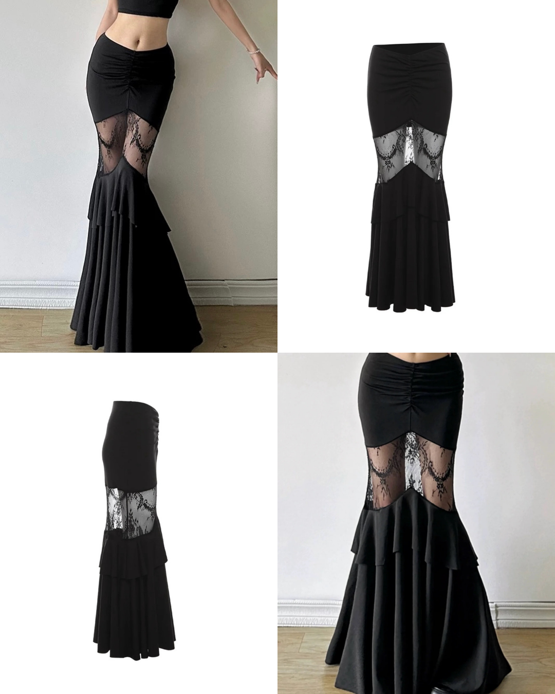 shellerネイビー レース マーメイドスカート shellerネイビー レース マーメイドスカート sheller マーメイド