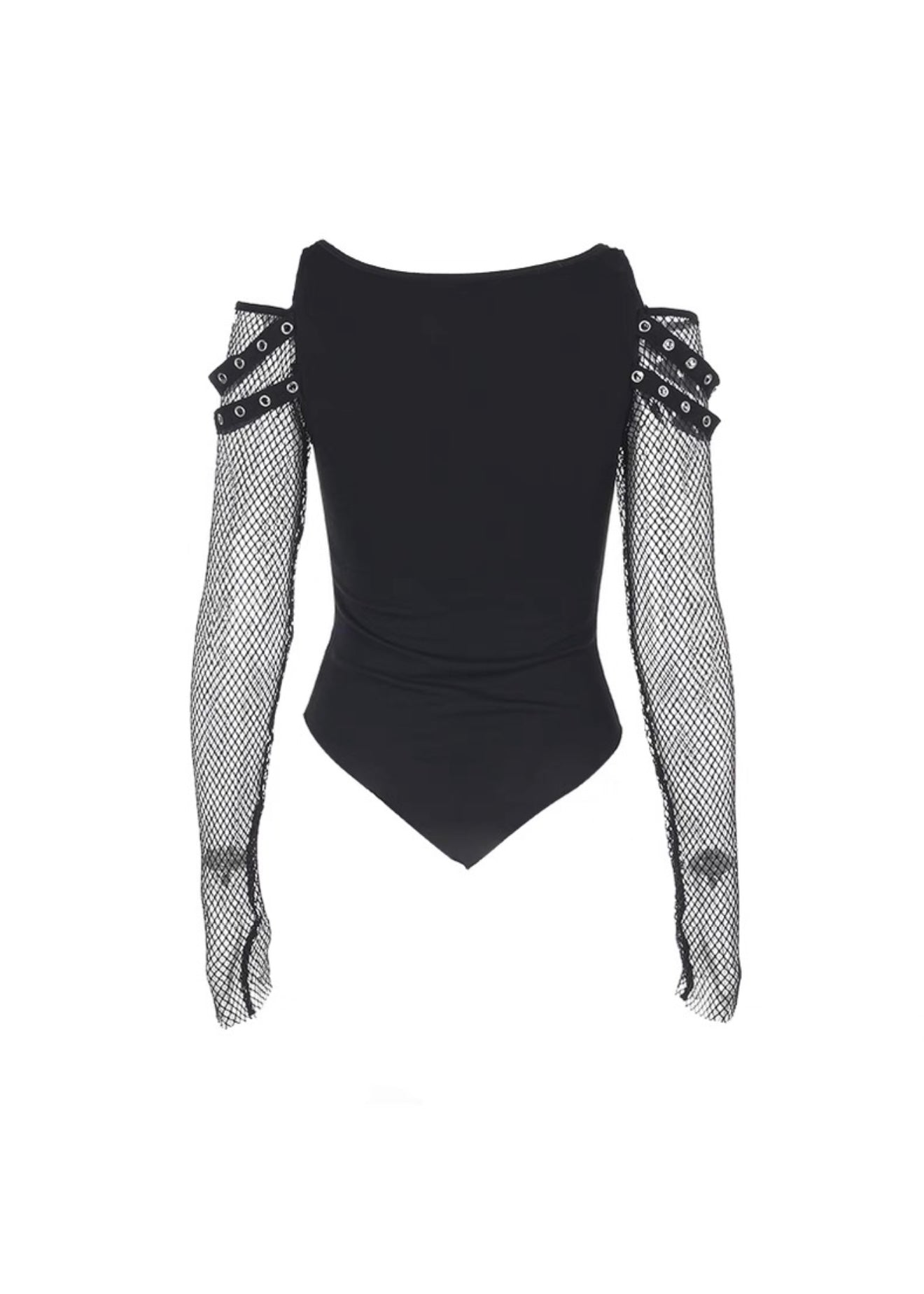 プリントメッシュオフショルダートップ / VO1160