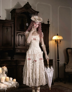 Cotton Love Bow Hollow Strap Dress / DR05