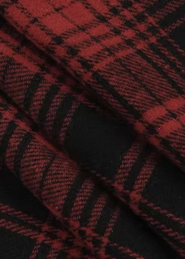 チェック柄ストラップレースワンピース / VO1222