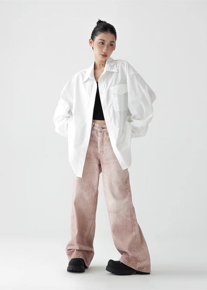Loose Straight Wide Leg Pants / AS1261