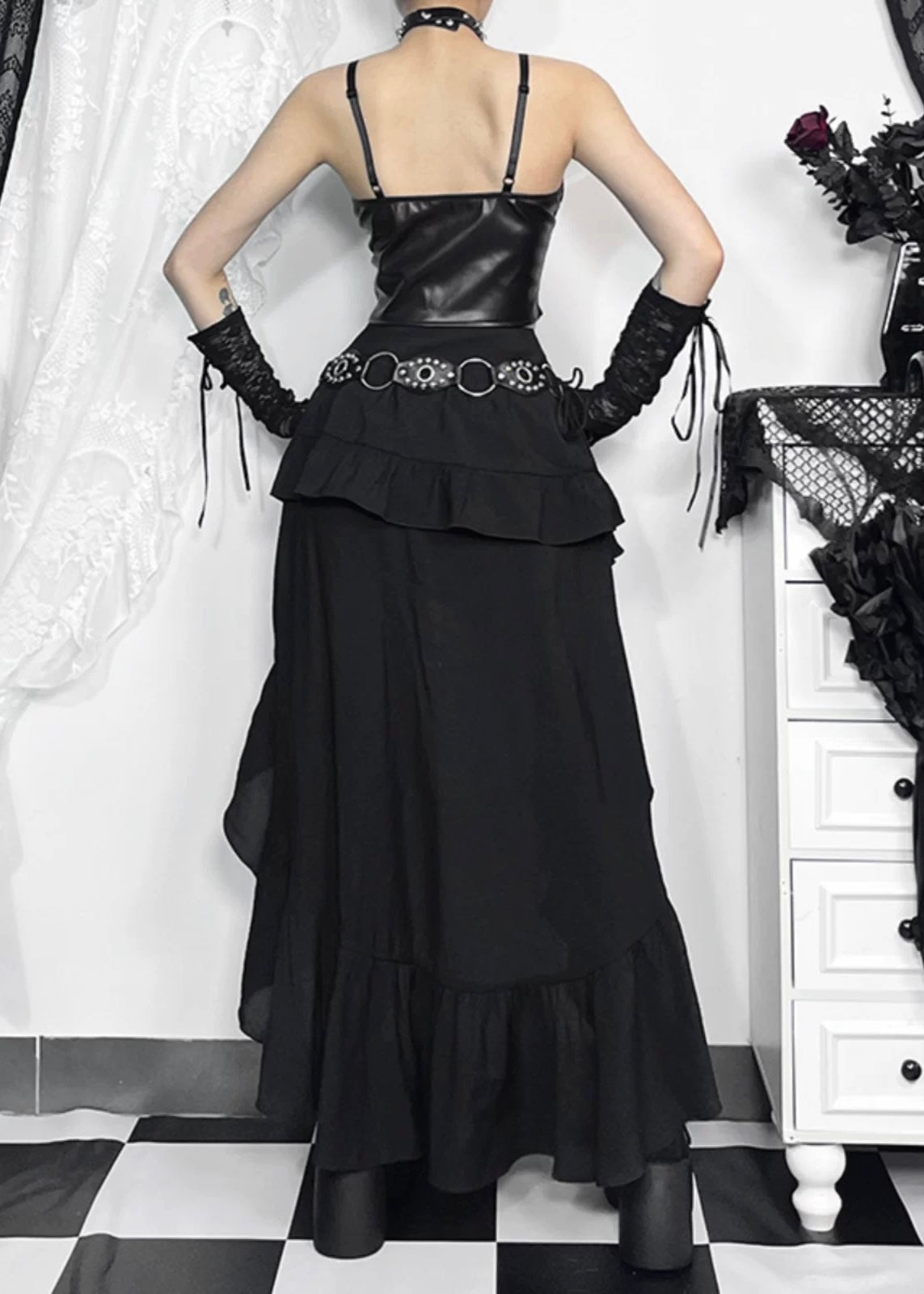 フィッシュテールティアードスカート / VO1154