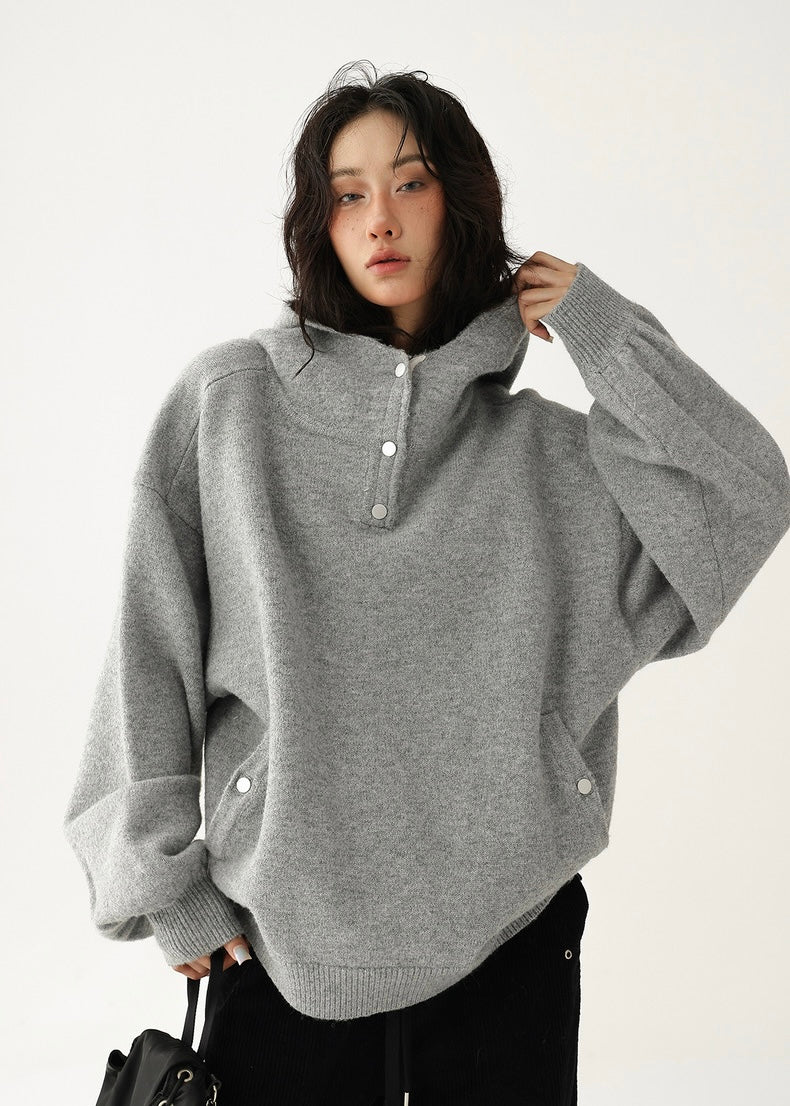 turtleneck pullover hoodie / AS1183 