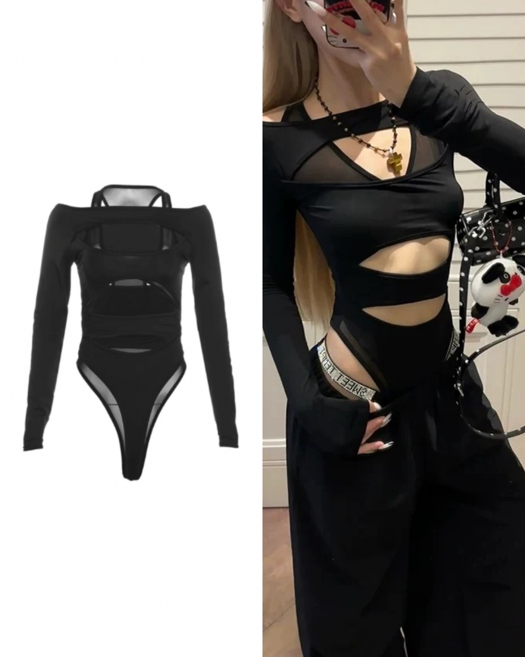 カットアウトボディスーツ / VO1217