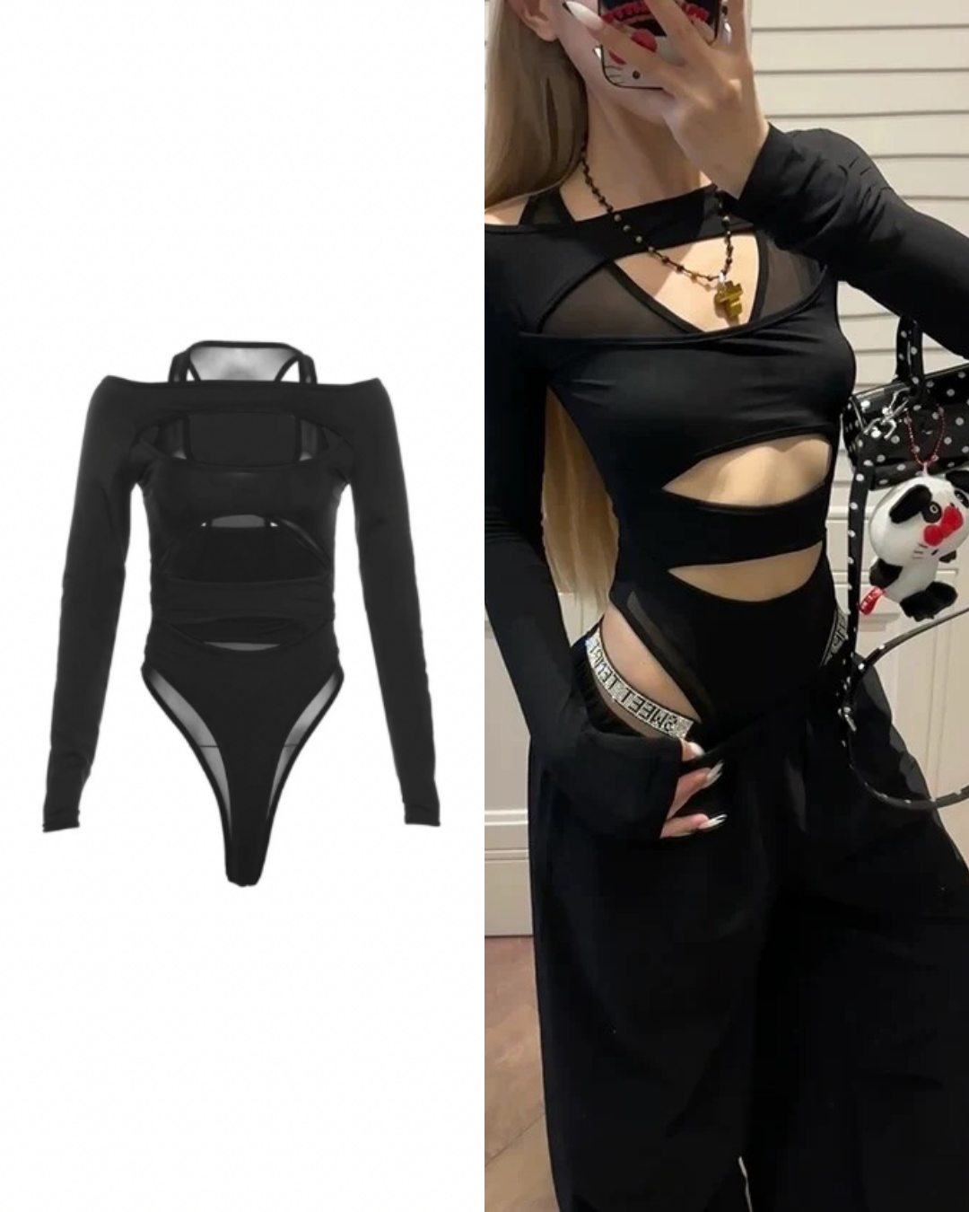 カットアウトボディスーツ / VO1217