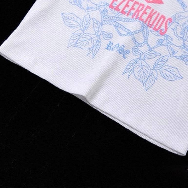 クロップド半袖Tシャツ / VO1254