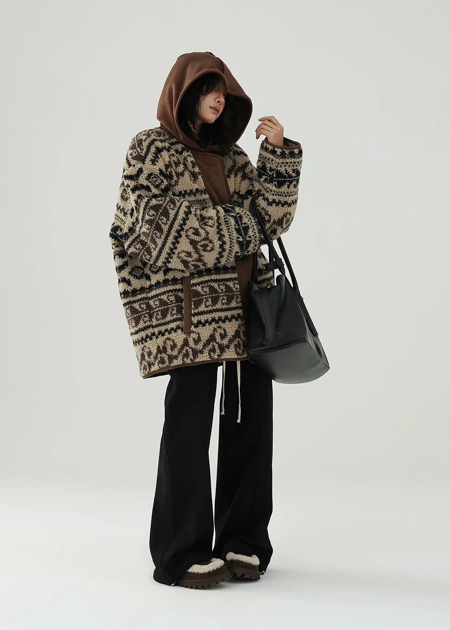 leopard knit cardigan / AS1122