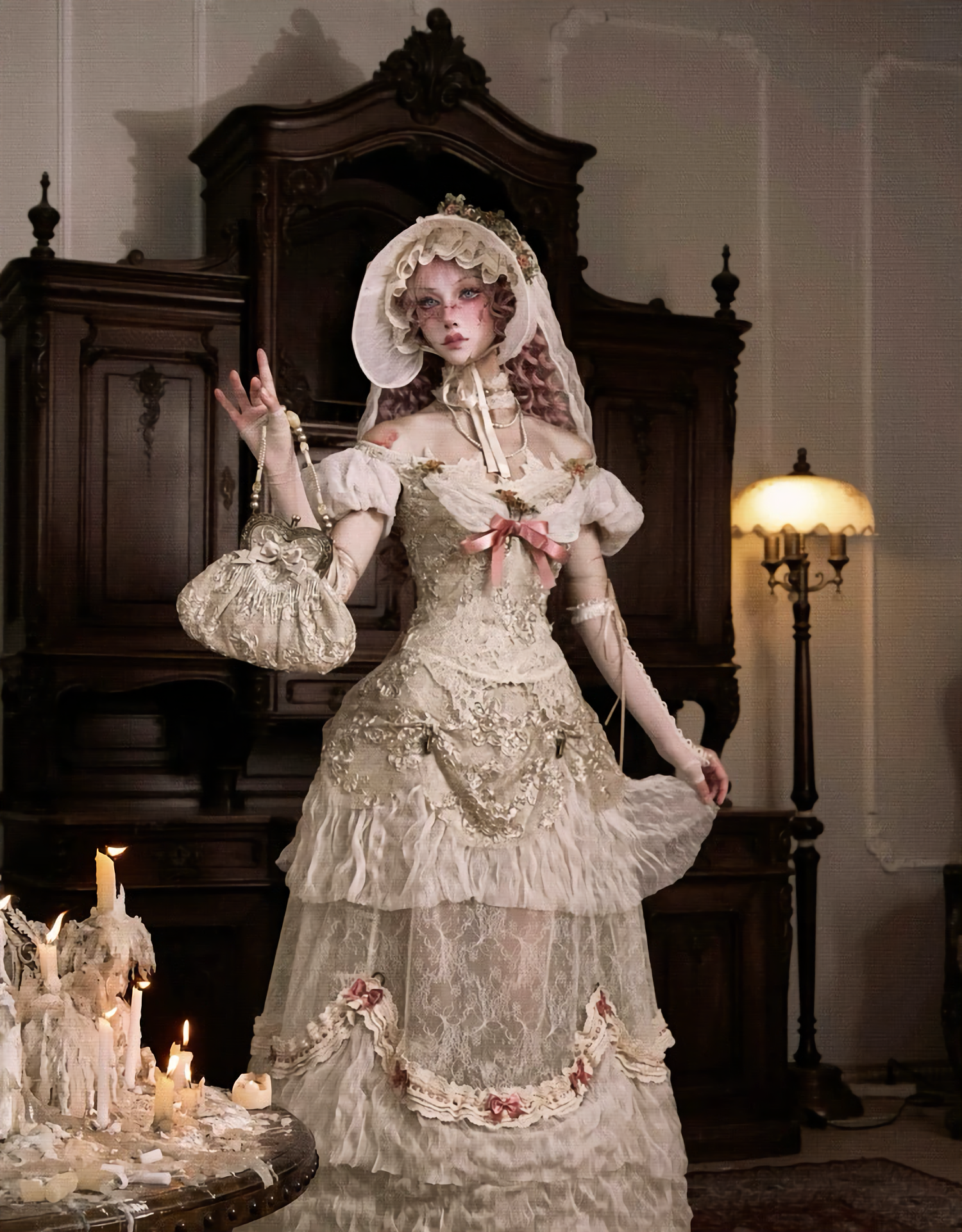 Basel French Elegant Long Tailored Skirt Set / DR02