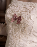 Cotton Love Bow Hollow Strap Dress / DR05