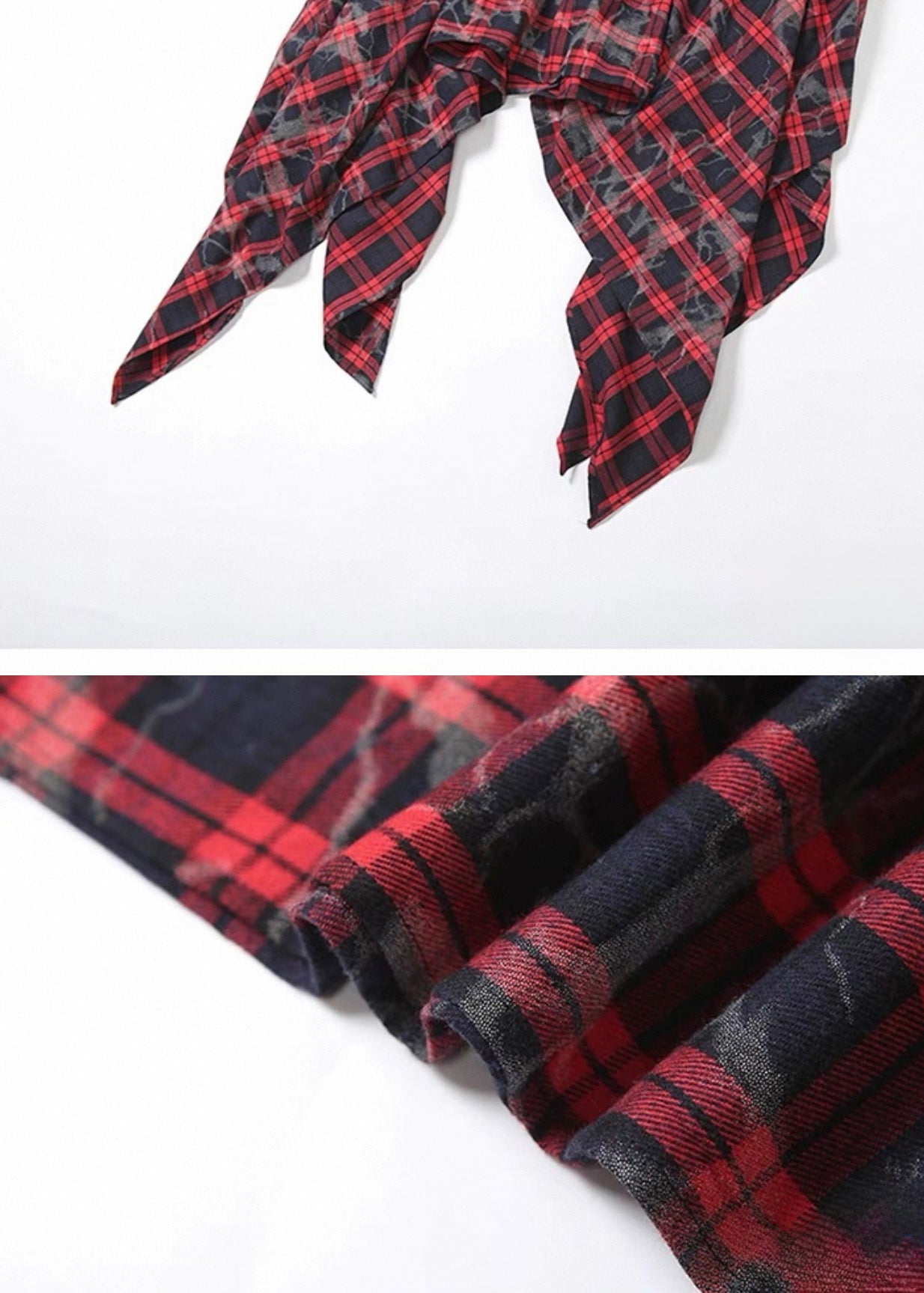 チェック柄イレギュラースカート / VO1164