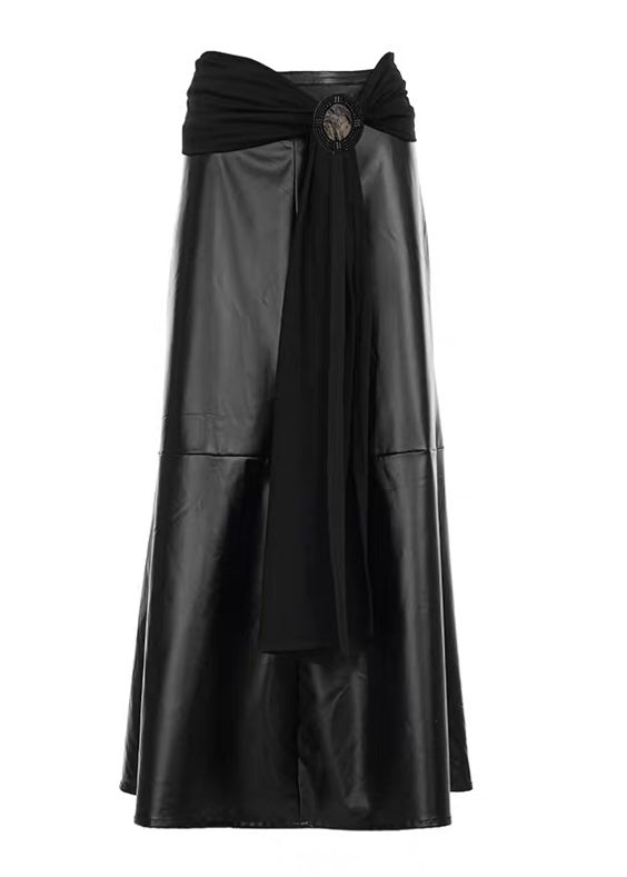 PUレザーミディスカート / VO1317