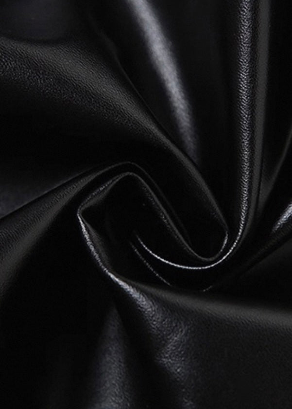 PUレザーレースアップスカート / VO1250