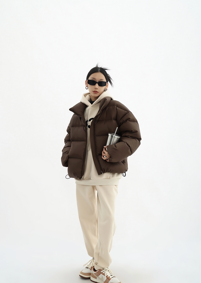 stand collar short down jacket / AS1164