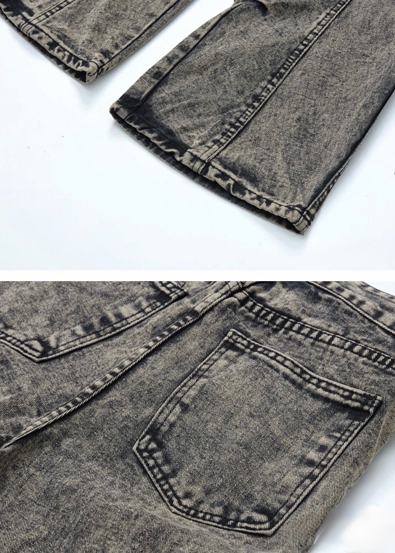 サイドタックデニムフレアパンツ / VO1163