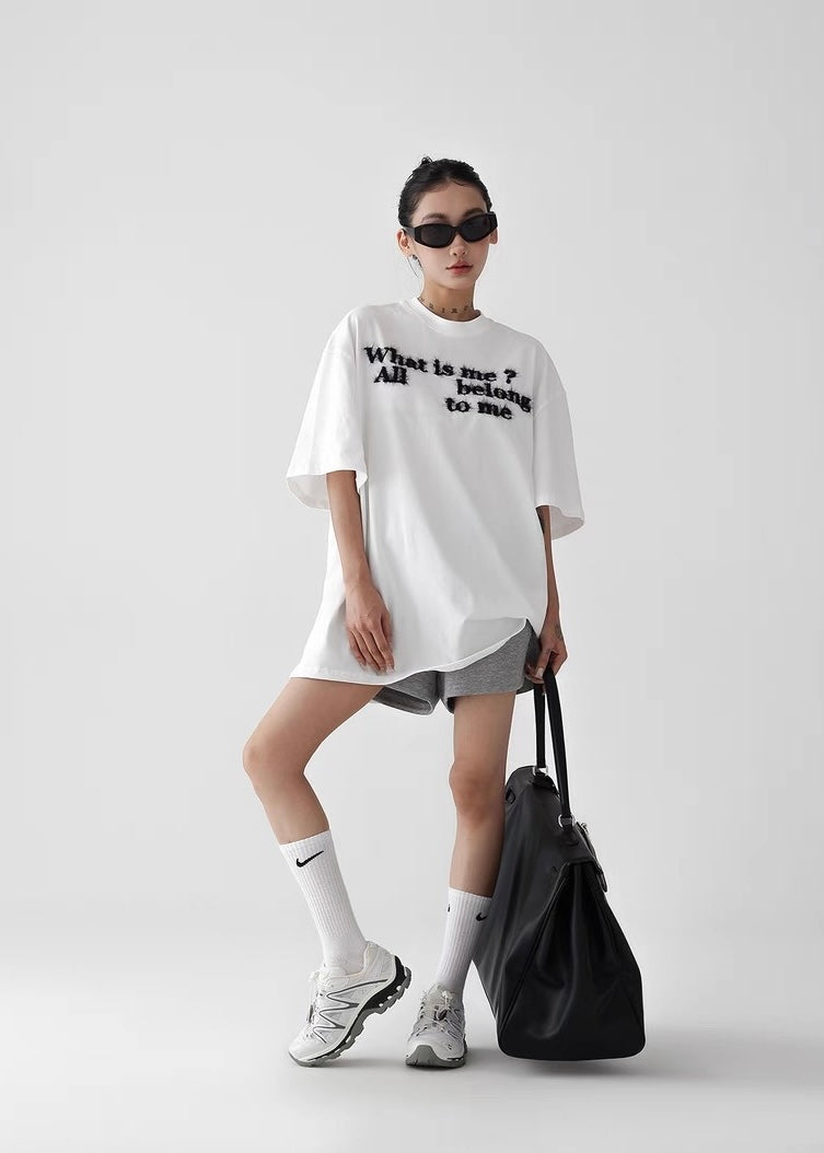 Loose casual round neck short sleeve T-shirt / AS1260