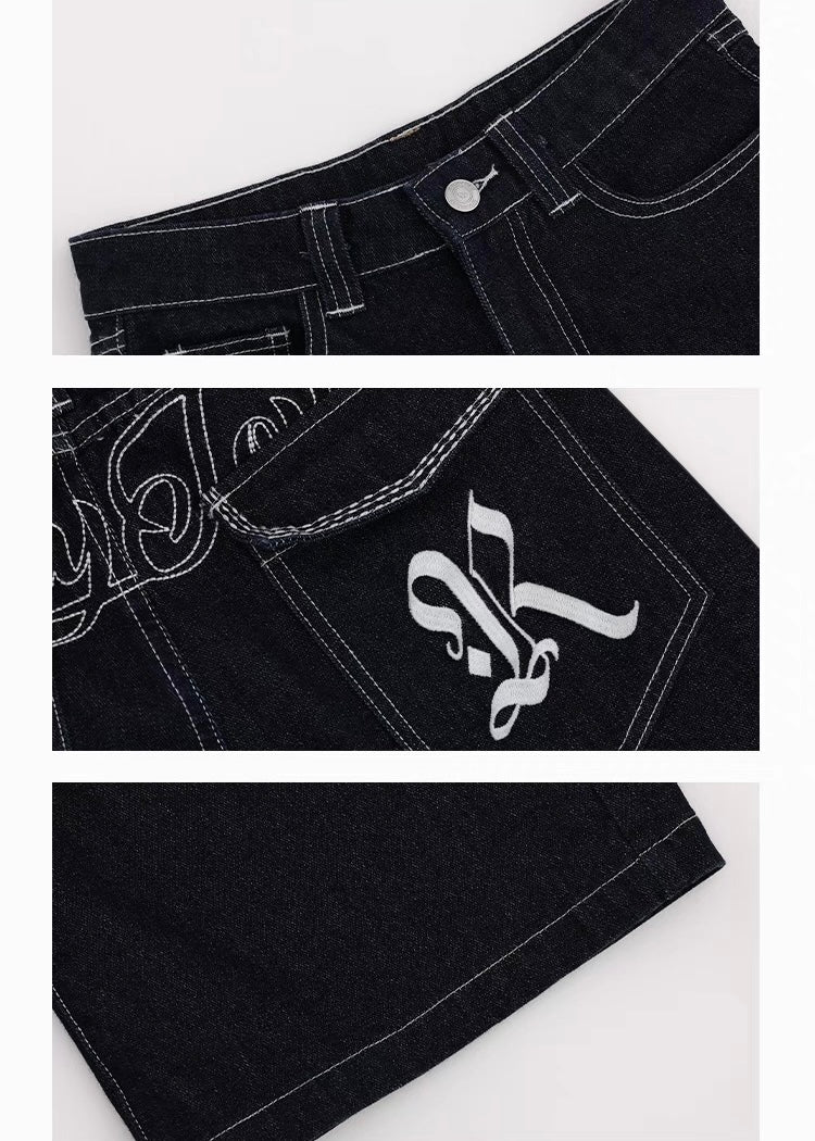 American retro wide leg pants / AS1248