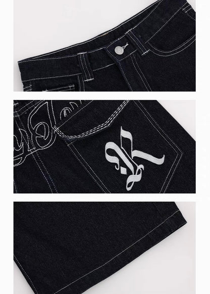 American retro wide leg pants / AS1248