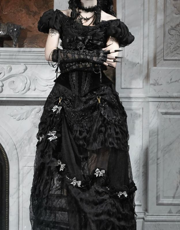 Gothic Long Tailored Skirt & Petti Coat / NC07 