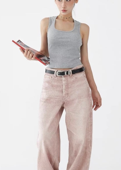 Loose Straight Wide Leg Pants / AS1261