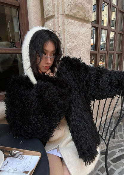 american retro fur jacket / AS1153 