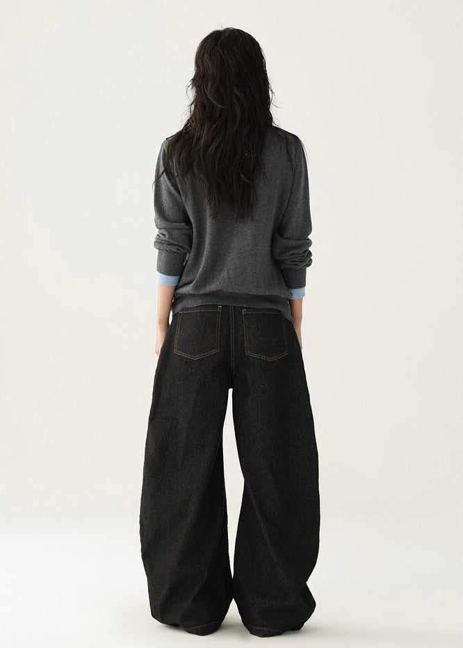 Drawstring knit cardigan / AS1212 