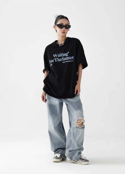 Star patch embroidered T-shirt / AS1264