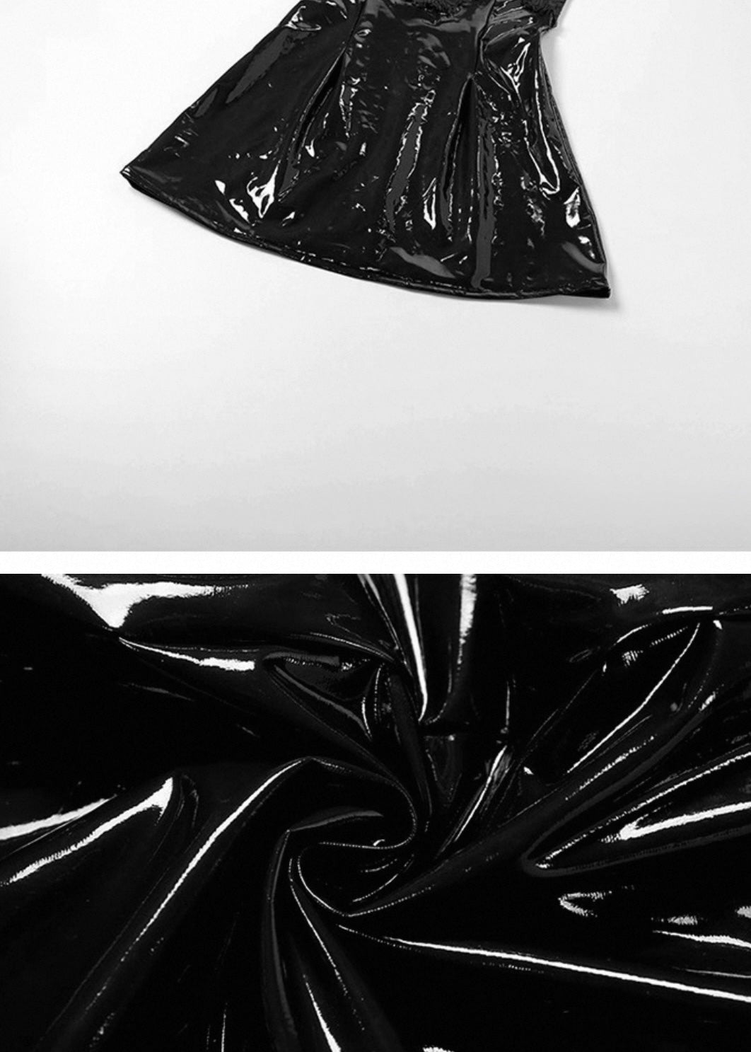 シャイニーPUレースミニワンピ / vo1296