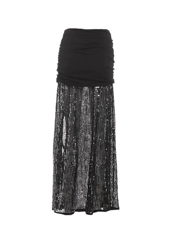 スパンコールミディスカート / VO1312