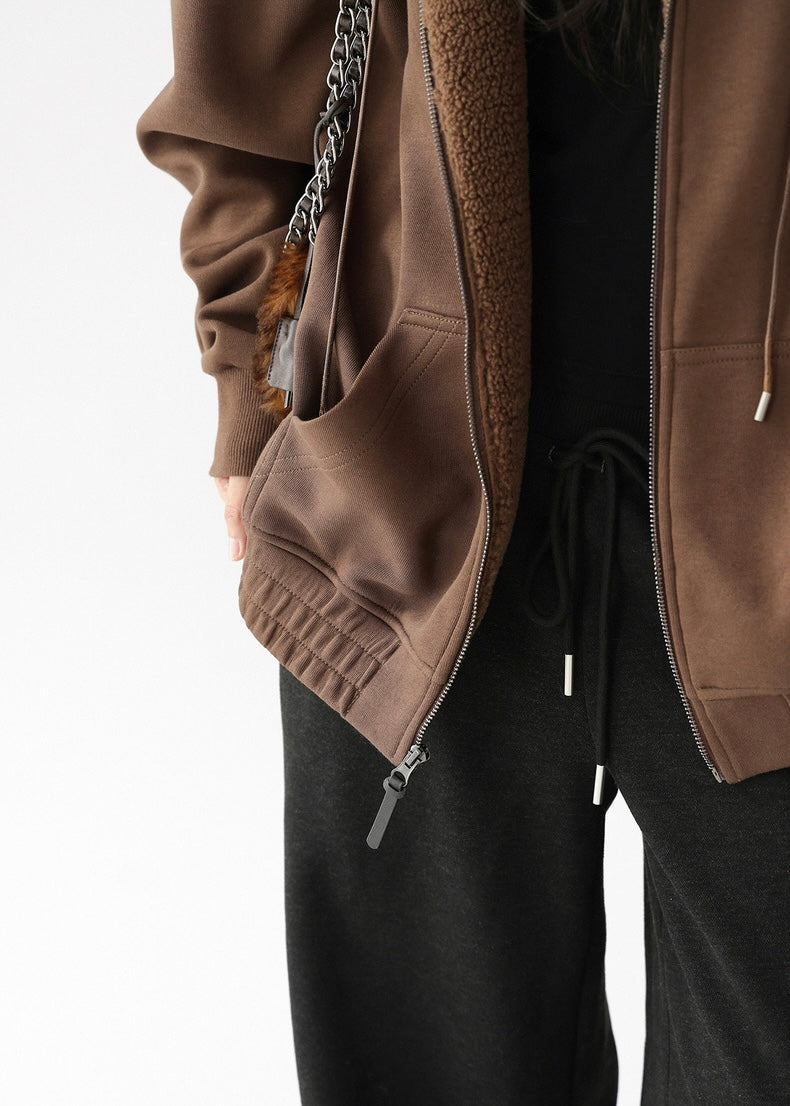 fleece parka jacket / AS1197 